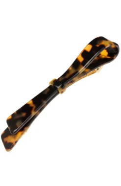 Ribbon Bow Long & Skinny Barrette - Classic