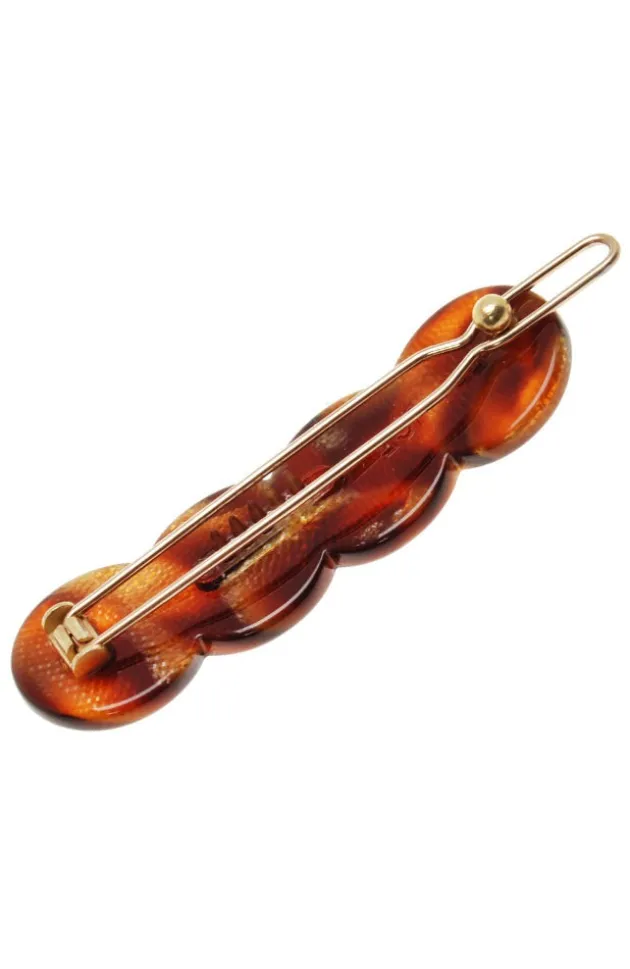 Scalloped Tige Boule Barrette - Classic