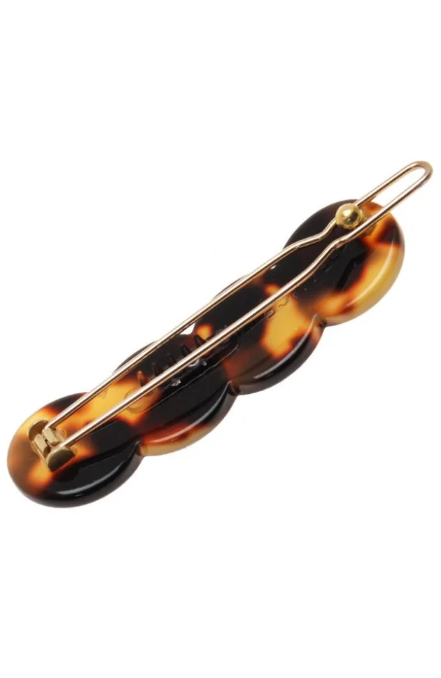 Scalloped Tige Boule Barrette - Classic
