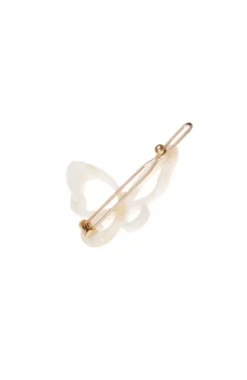 Small Cutout Butterfly Tige Boule Barrette - Classic