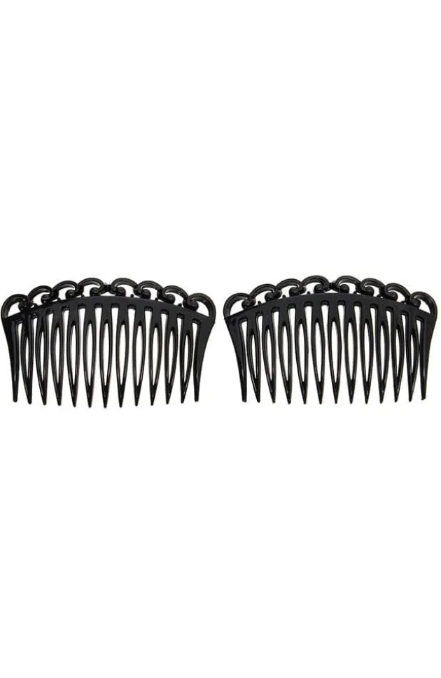 Small Filigree Side Comb Pair