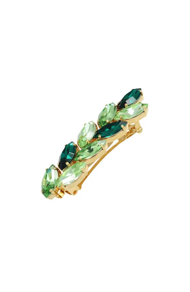 Small Ivy Crystal Barrette