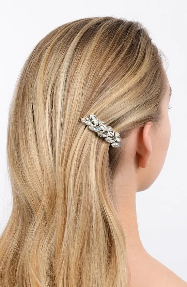 Small Ivy Crystal Barrette