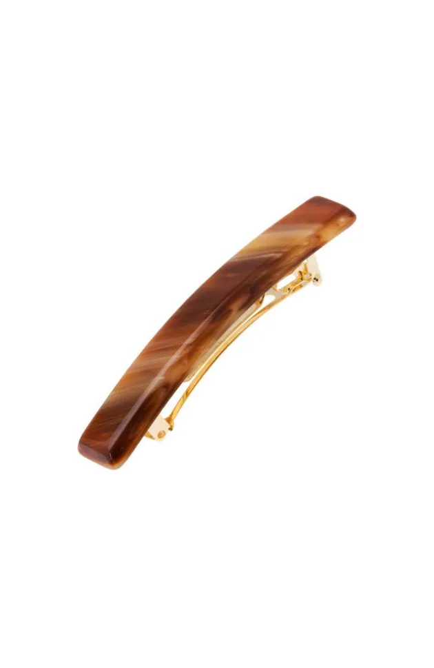 Small Luxury Rectangle Barrette - Classic