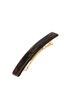 Small Luxury Rectangle Barrette - Classic
