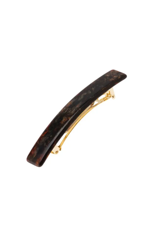 Small Luxury Rectangle Barrette - Classic
