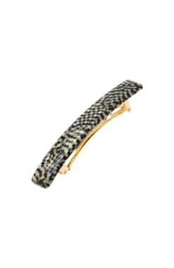 Small Luxury Rectangle Barrette - Classic