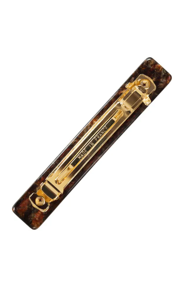 Small Luxury Rectangle Barrette - Classic