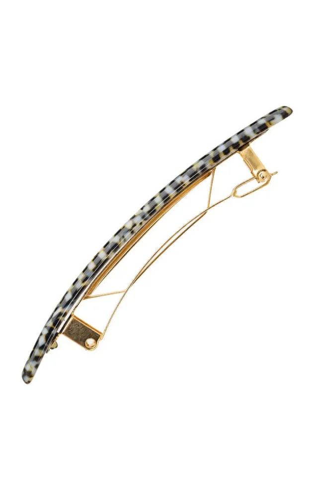 Small Luxury Rectangle Barrette - Classic
