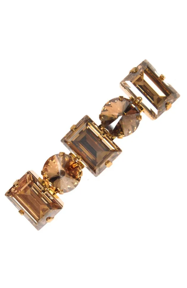 Small Sienna Crystal Barrette