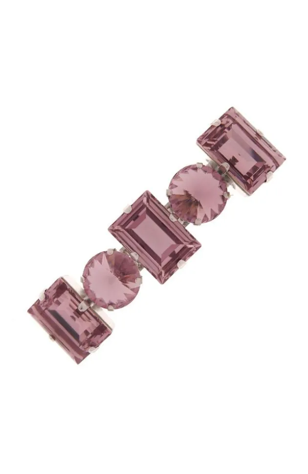 Small Sienna Crystal Barrette