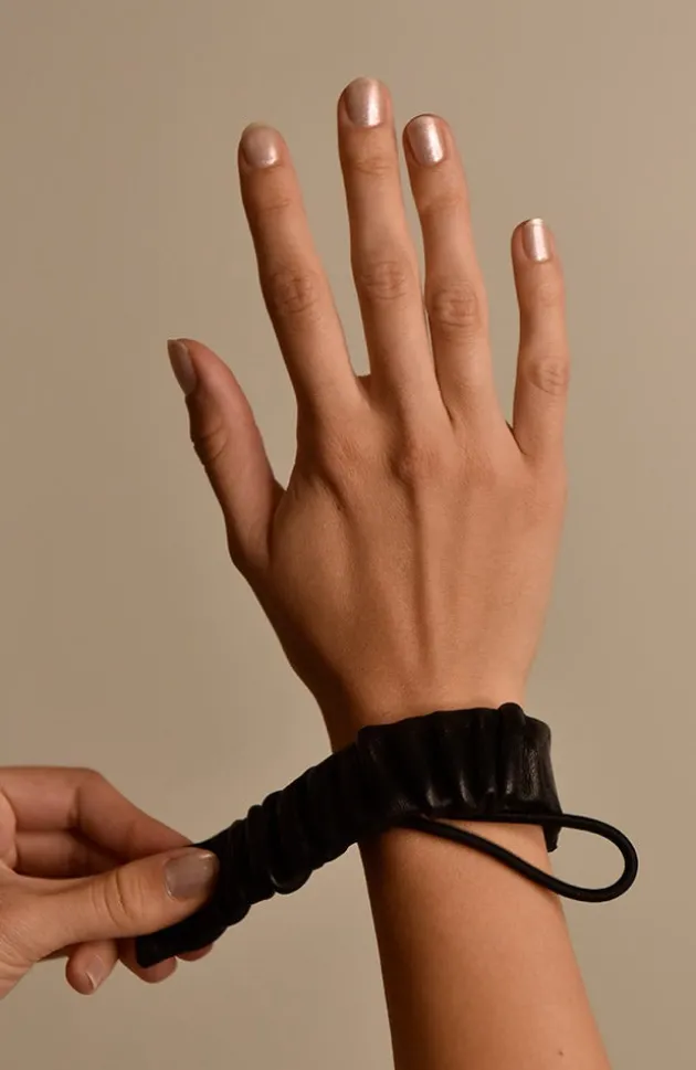 Snap Leather Pony Cuff