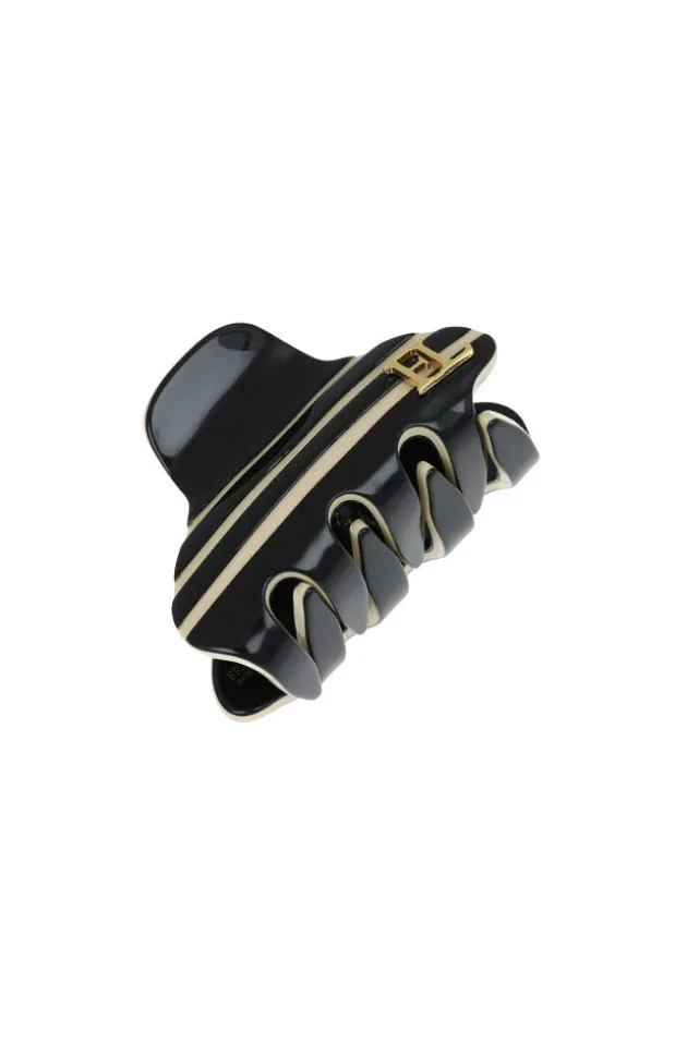Stripe Small Claw Clip
