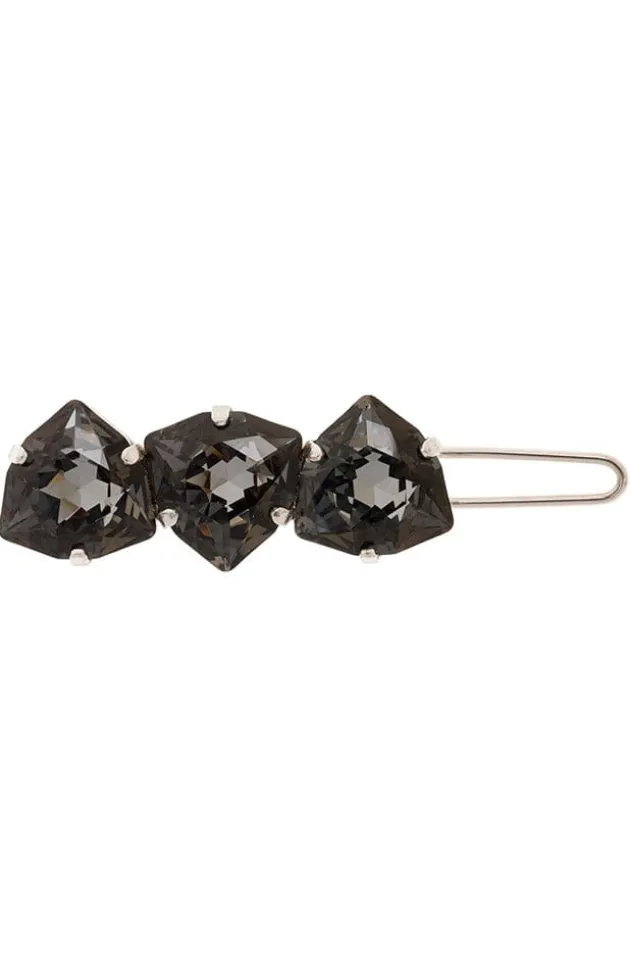 Triple Crystal Tige Boule Barrette
