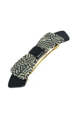 Two Tone Bow Barrette - Classic