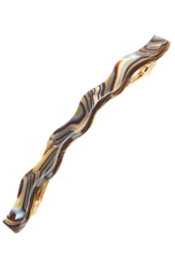 Wavy Long and Skinny Barrette - Classic